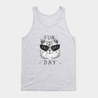 Friday cat Tank Top